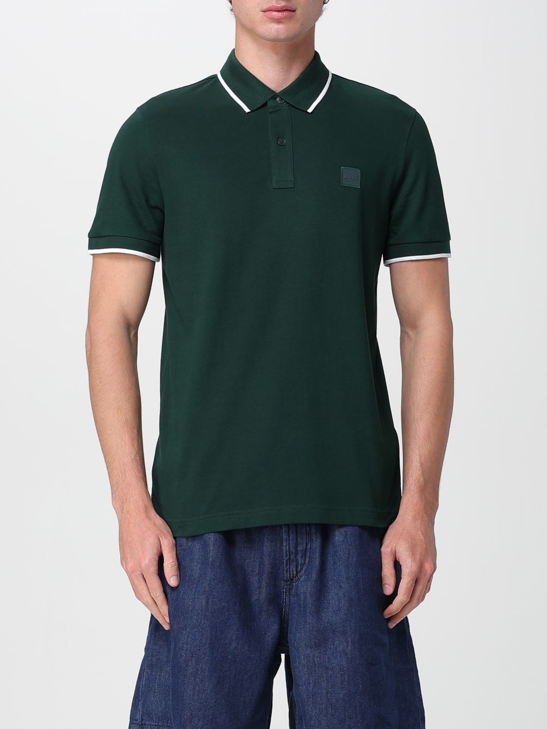 Boss Polo Shirt Men Blue