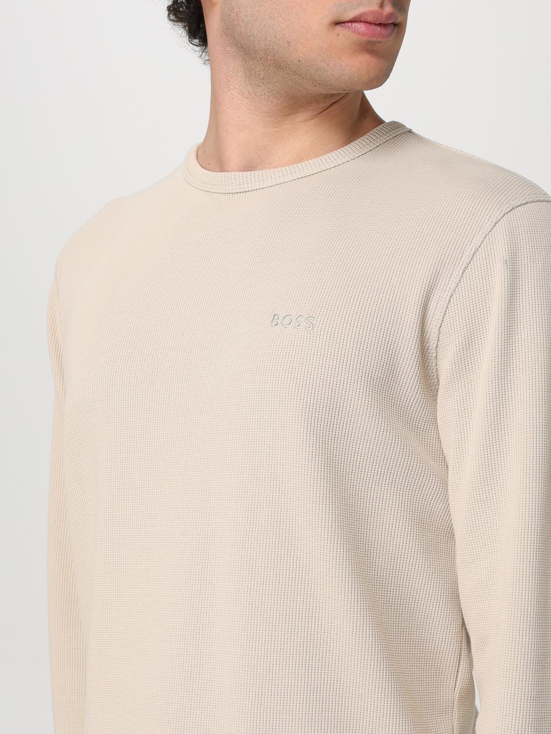 Boss Sweatshirt Men Sand