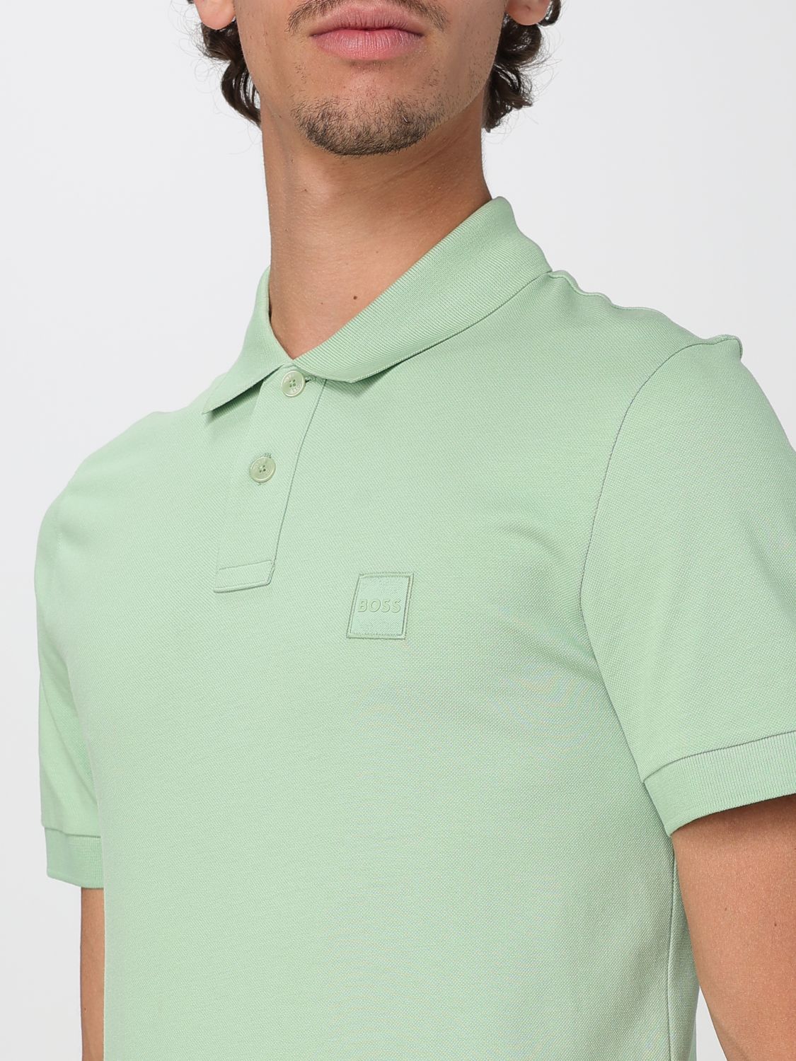Boss Polo Shirt Men Beige