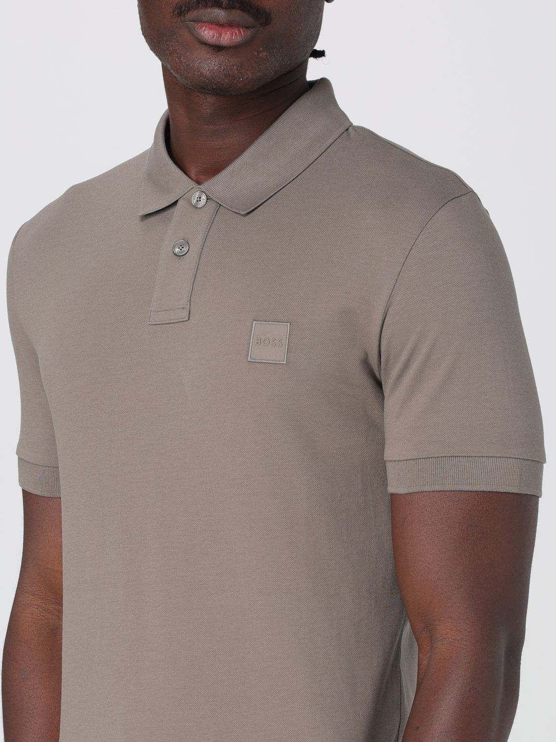 Boss Polo Shirt Men Beige