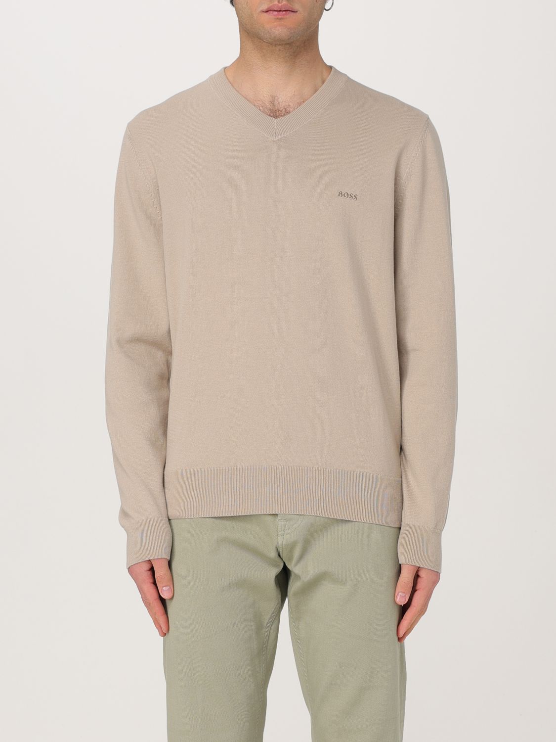 Boss Sweater Men Beige