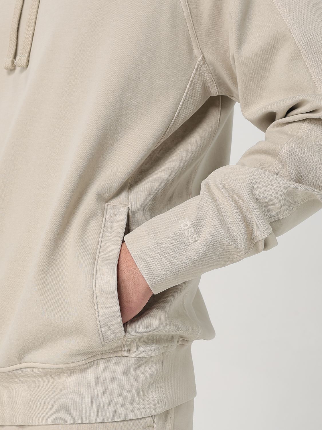 Boss Sweatshirt Men Sand