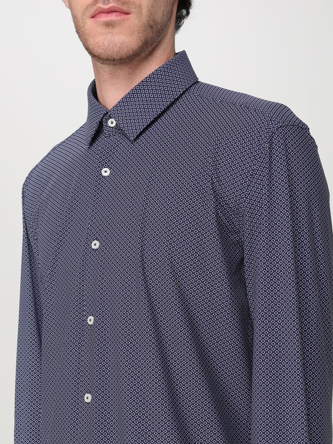 Boss Shirt Men Blue