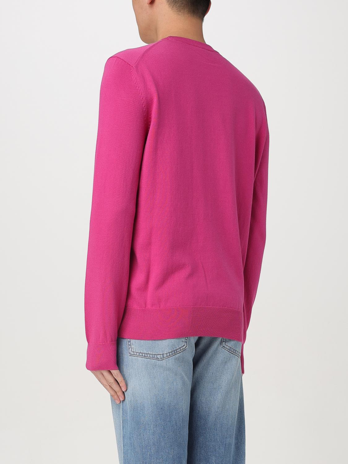 Boss Sweater Men Fuchsia