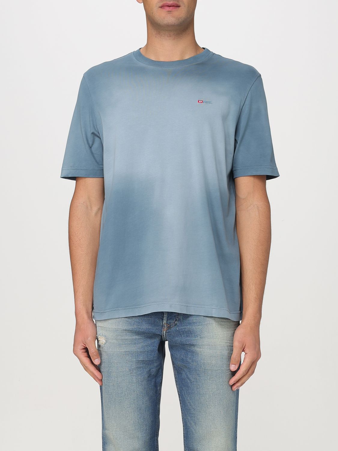 Diesel T Shirt Men Sky Blue
