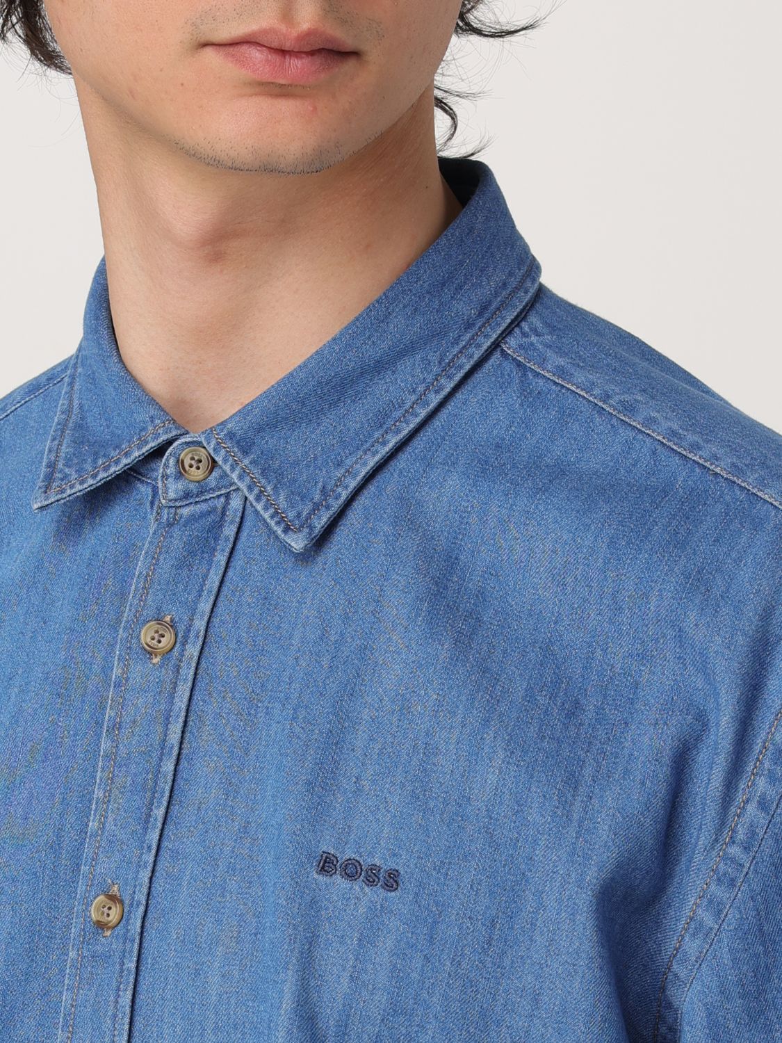 Boss Shirt Men Denim