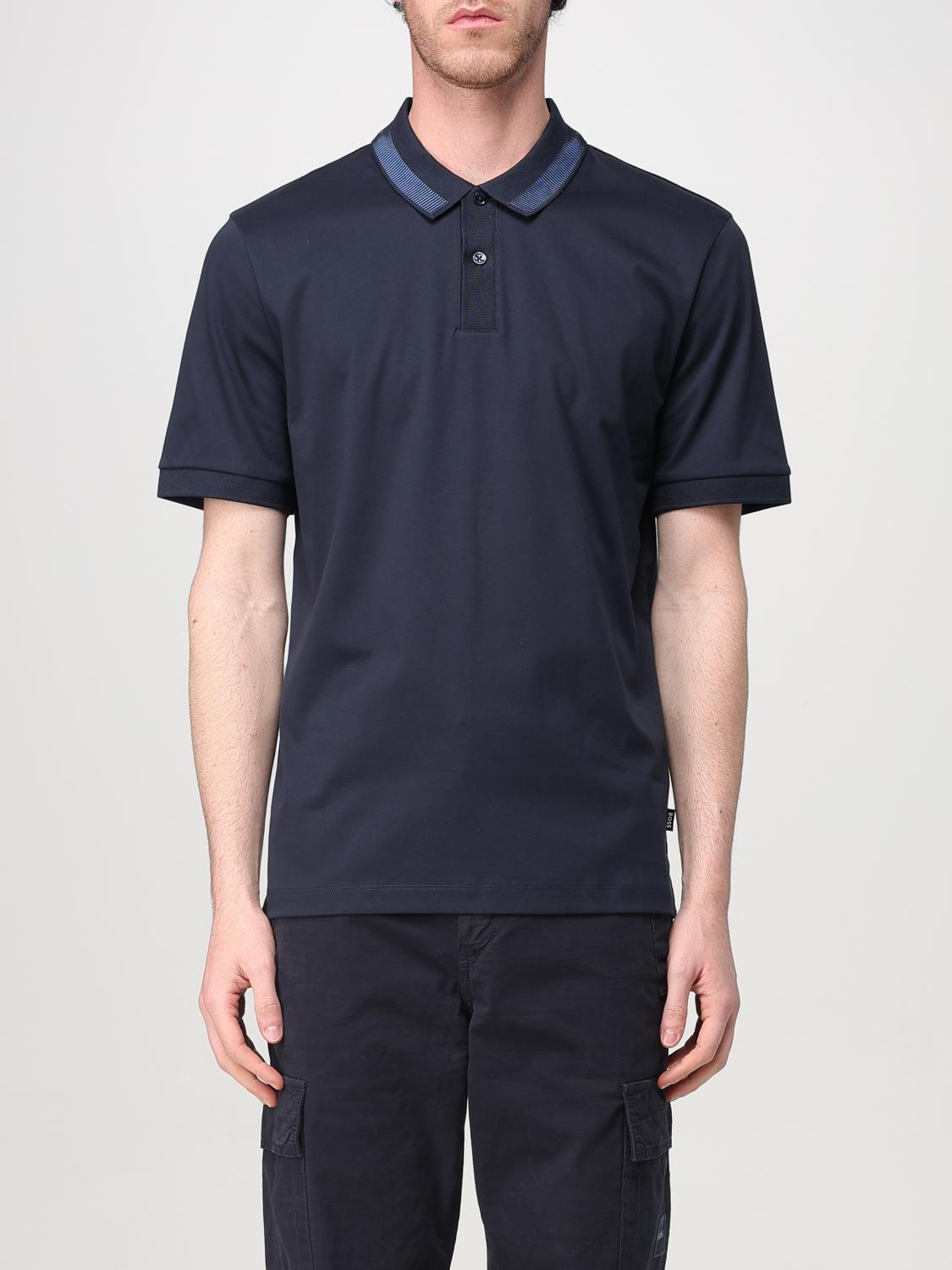 Boss Polo Shirt Men Blue