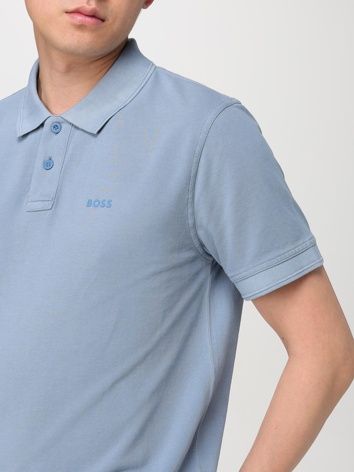 Boss Polo Shirt Men Blue