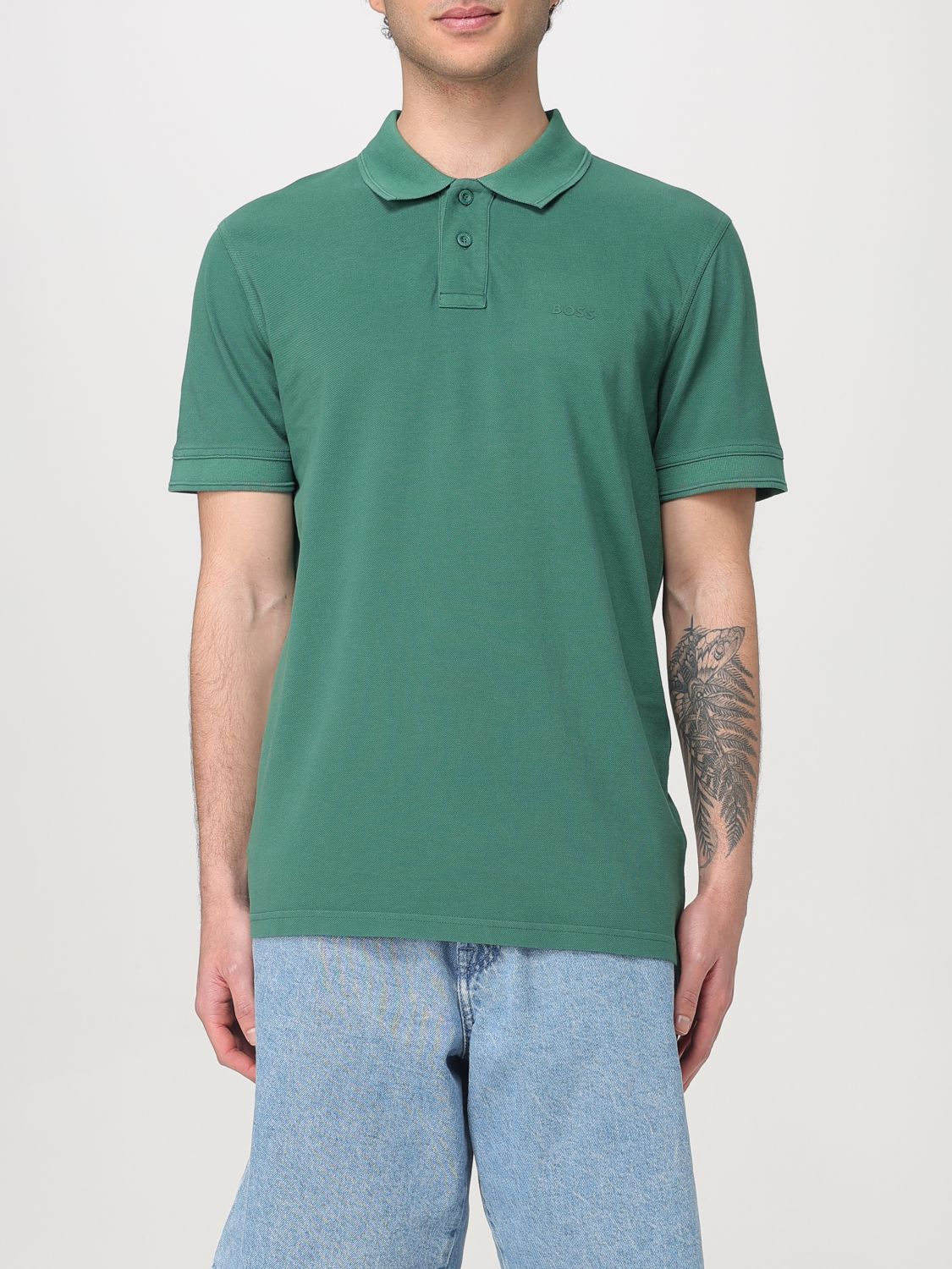 Boss Polo Shirt Men Green