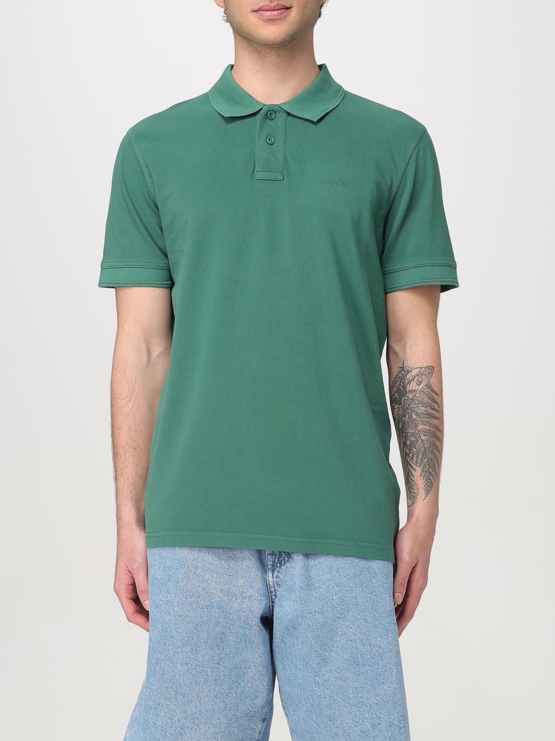 Boss Polo Shirt Men Blue