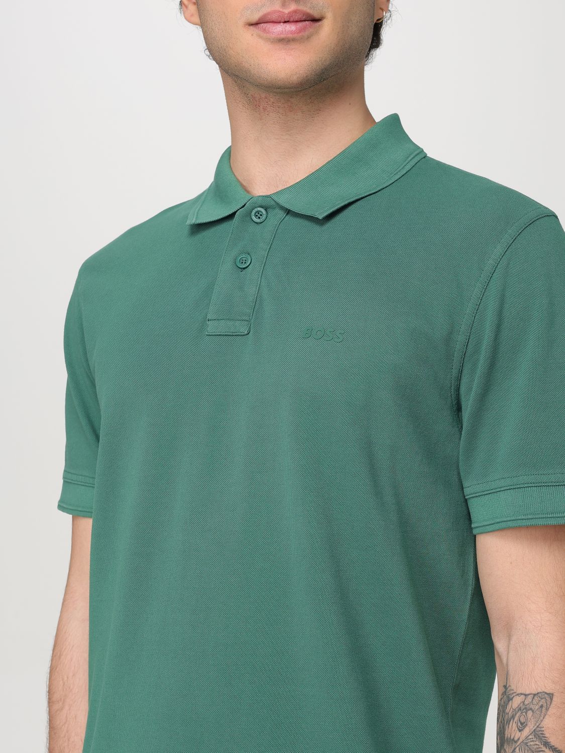 Boss Polo Shirt Men Green