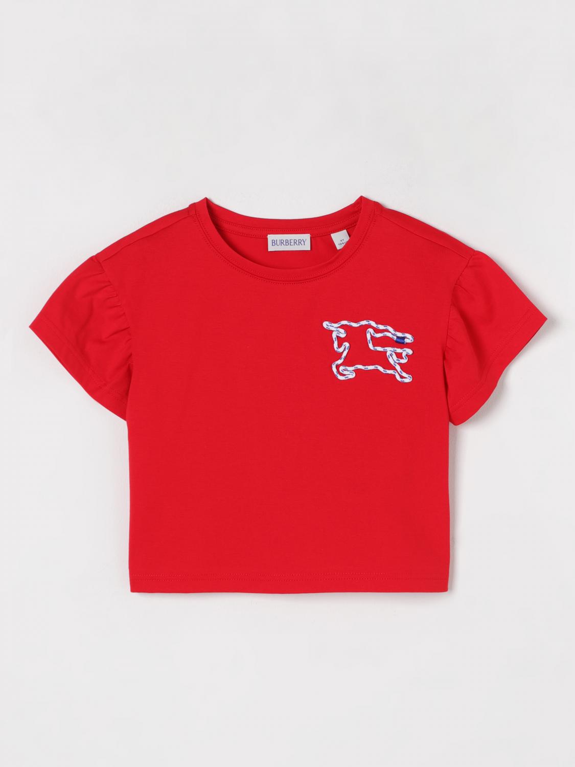Burberry T Shirt Kids Red