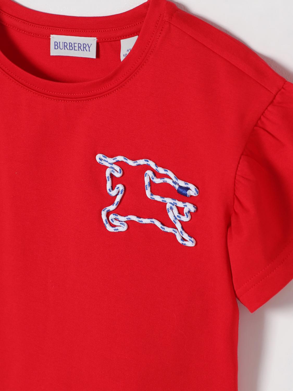 Burberry T Shirt Kids Red