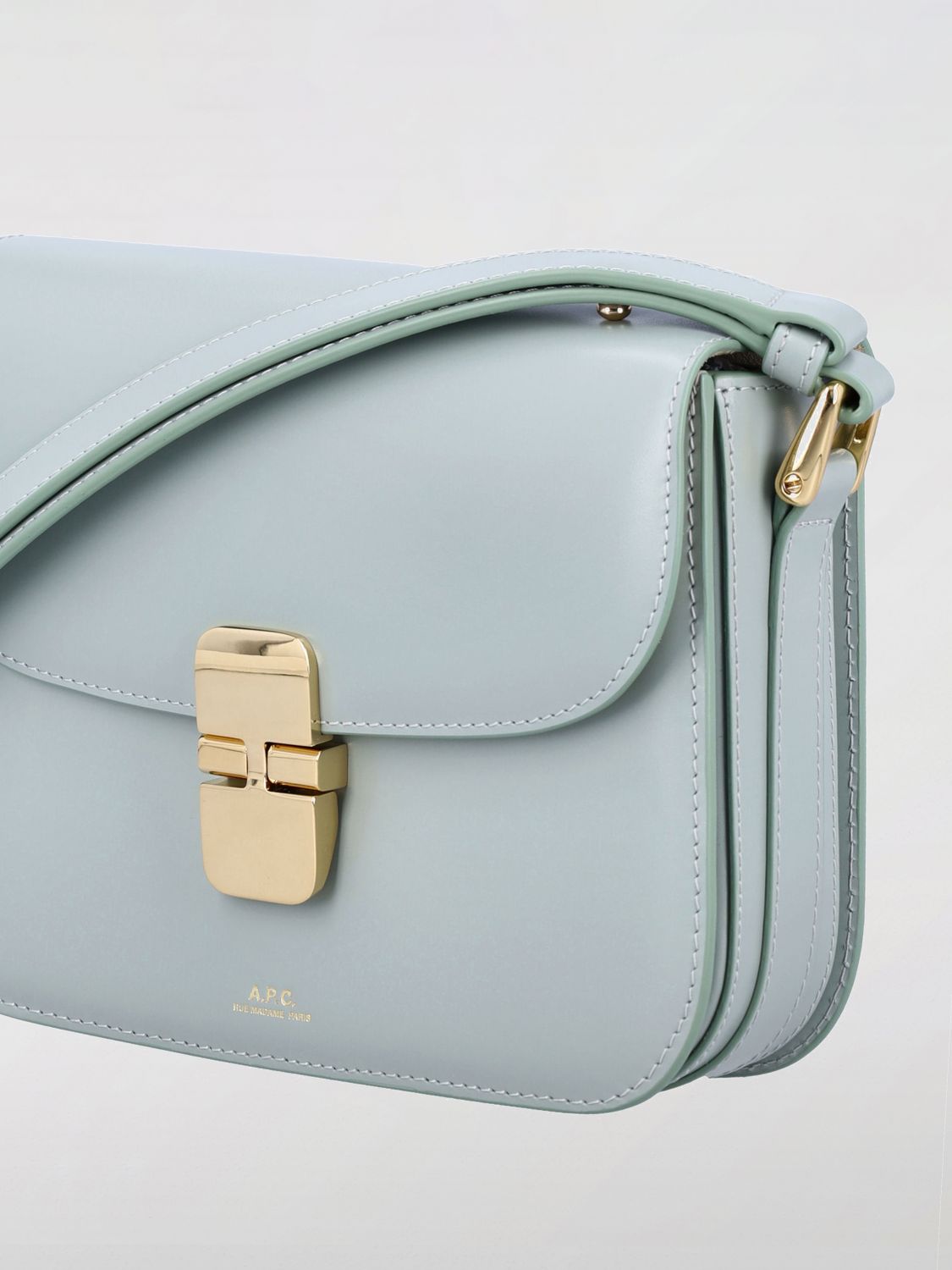 A.P.C. Crossbody Bags Woman Blue