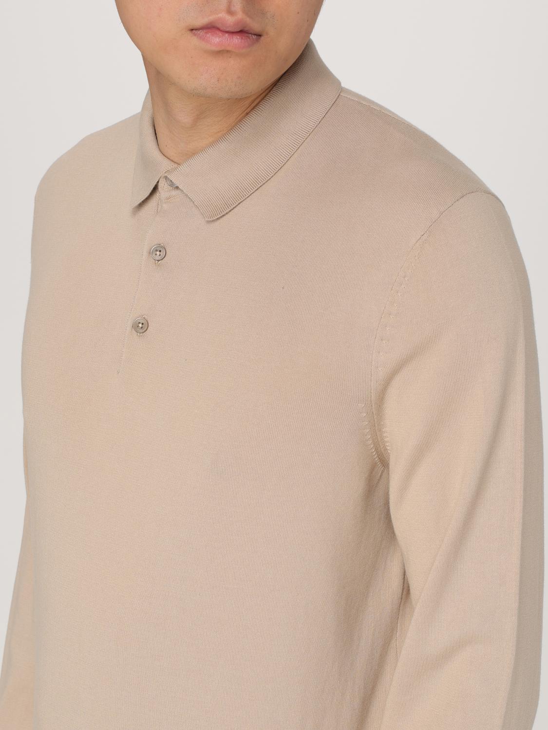 Boss Polo Shirt Men Beige