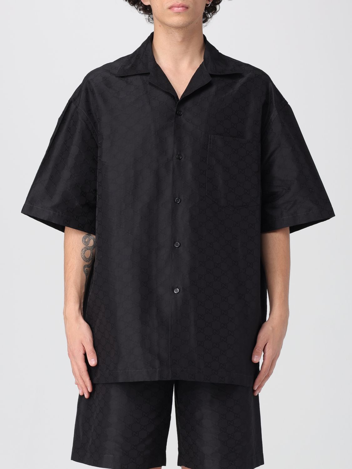 Gucci Shirt Men Black