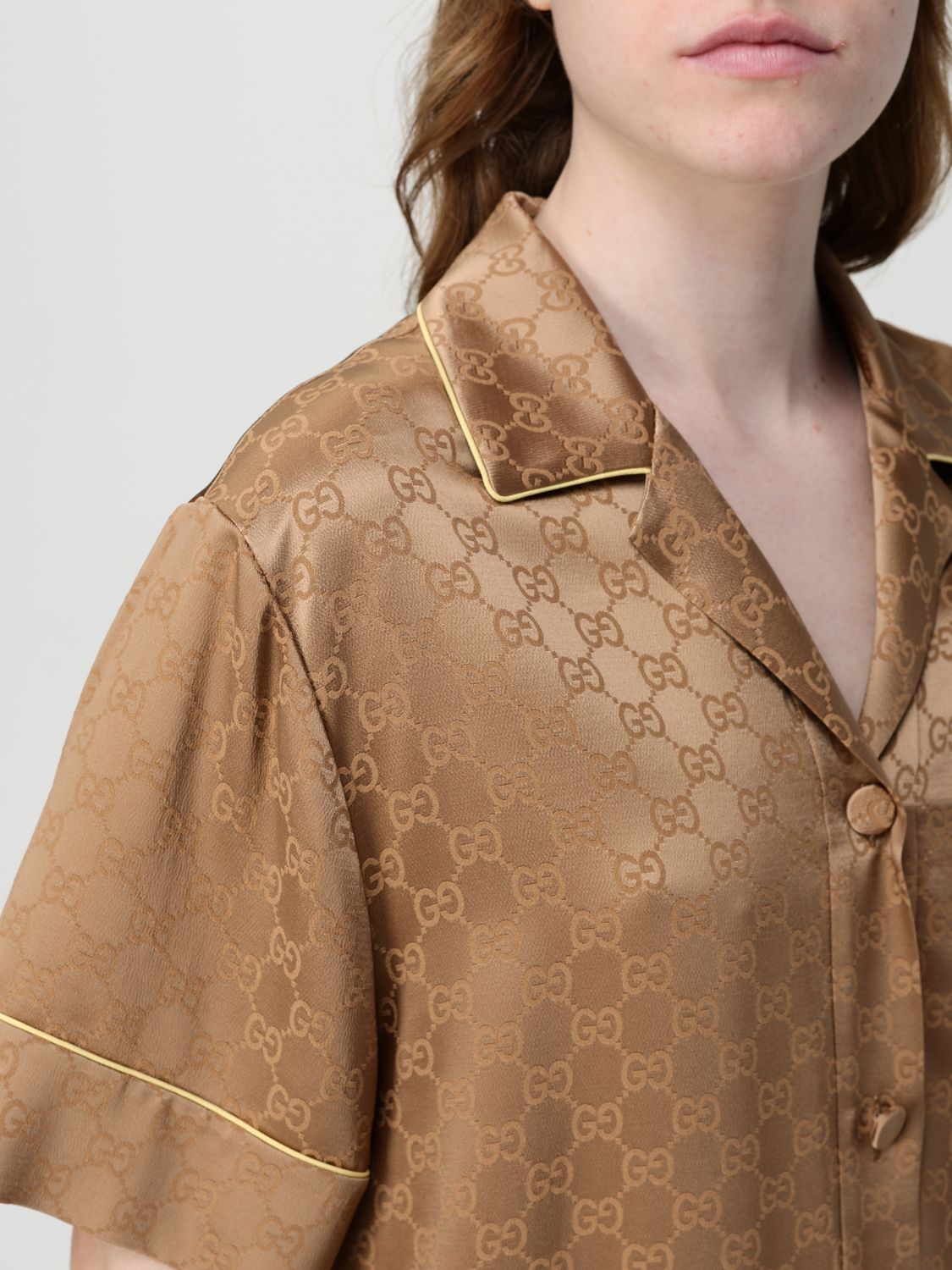 Gucci Shirt Woman Brown