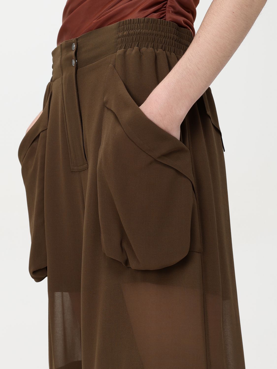 Pinko Pants Woman Green