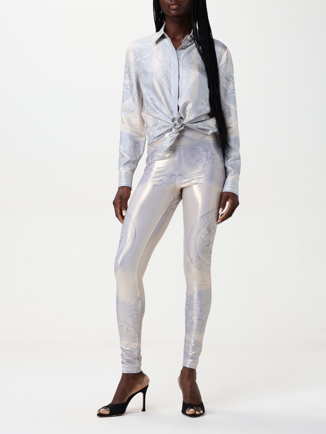 Versace Pants Woman Multicolor