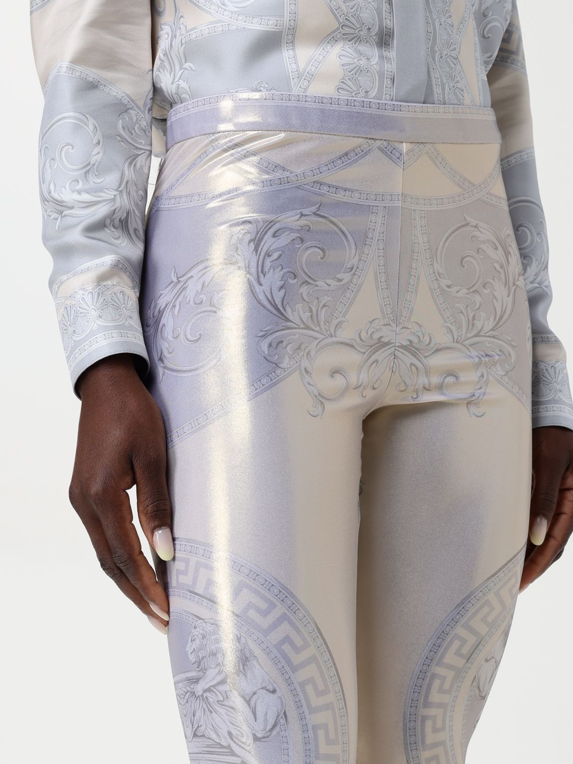 Versace Pants Woman Multicolor