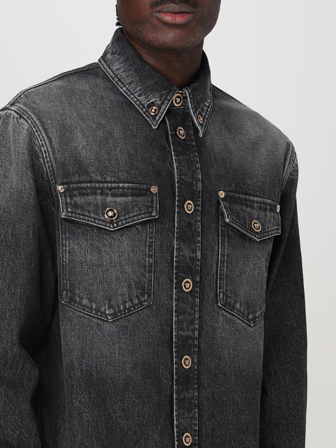 Versace Shirt Men Grey