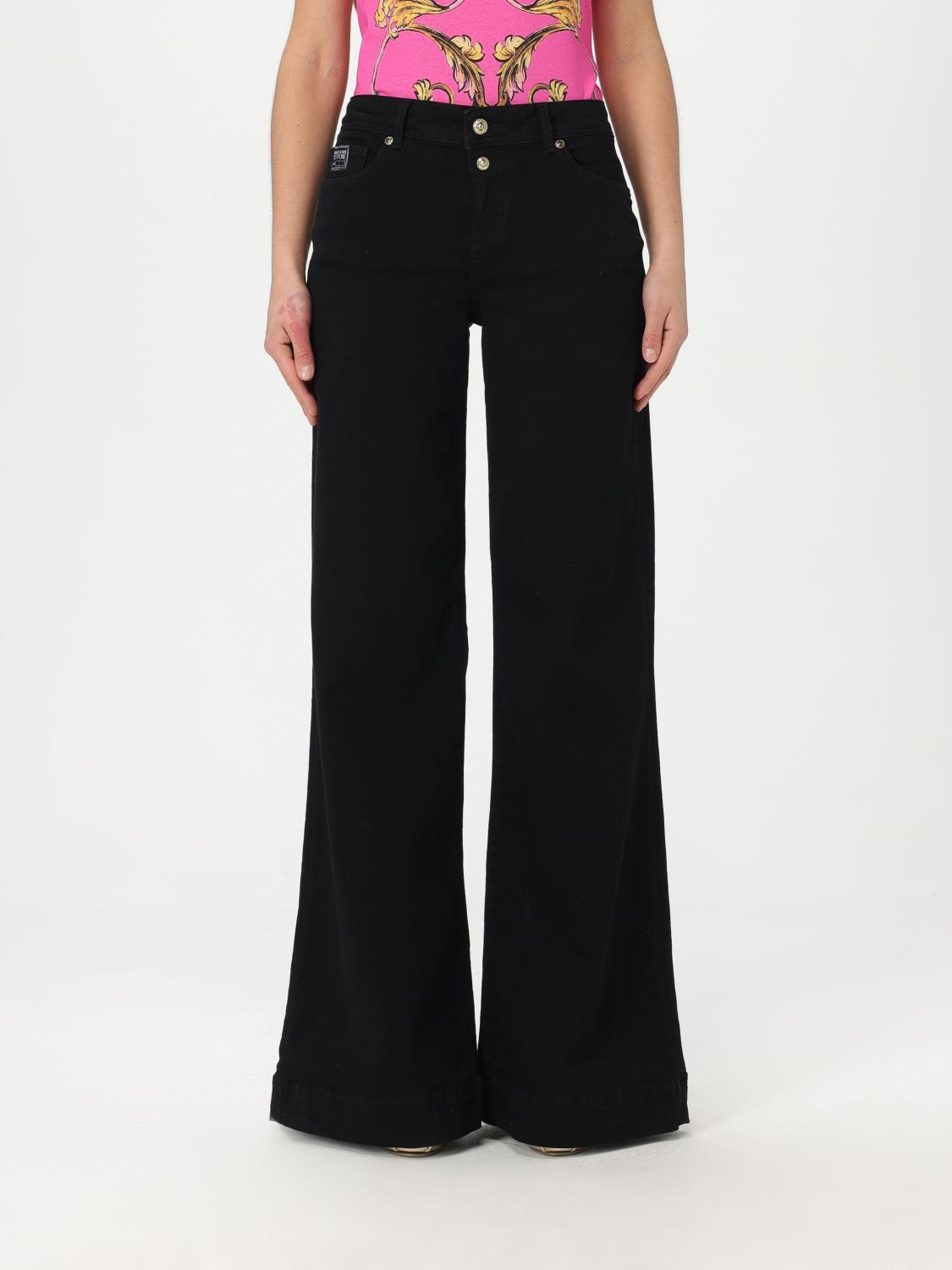 デニム・ジーパン VERSACE JEANS COUTURE Woman Jeans Black 77HAB5J0CDW00 909 Versace Jeans Couture Jeans Woman Black – Modishus