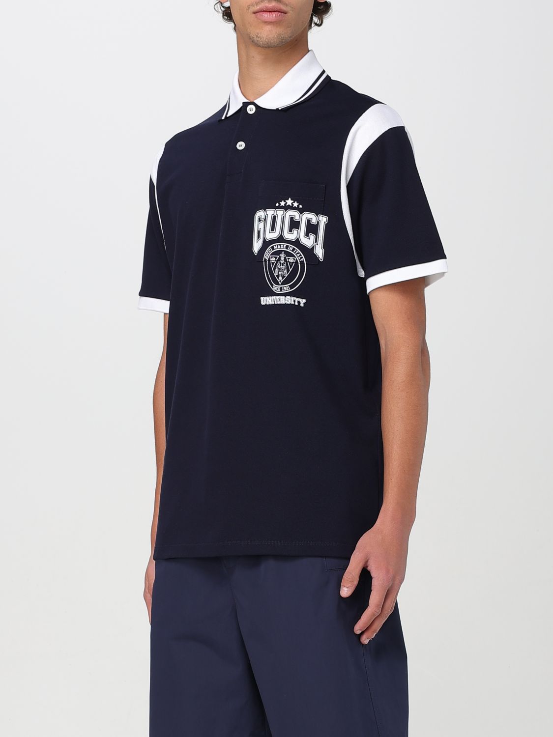 Gucci Polo Shirt Men Blue