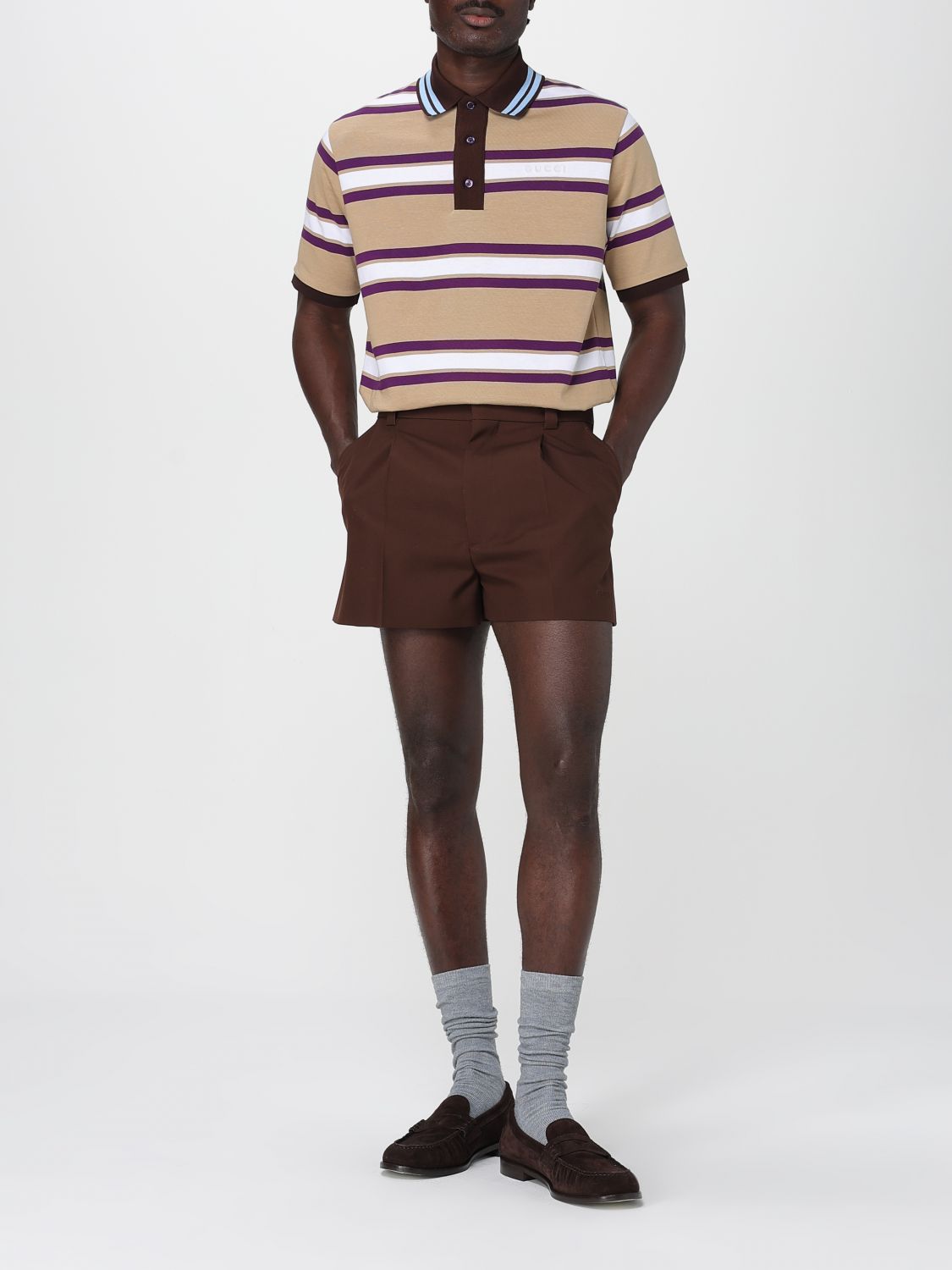 Gucci Polo Shirt Men Multicolor