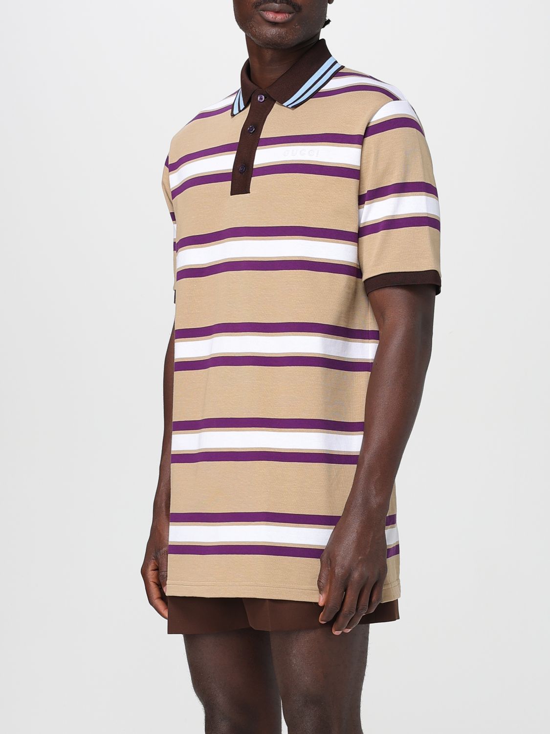 Gucci Polo Shirt Men Multicolor