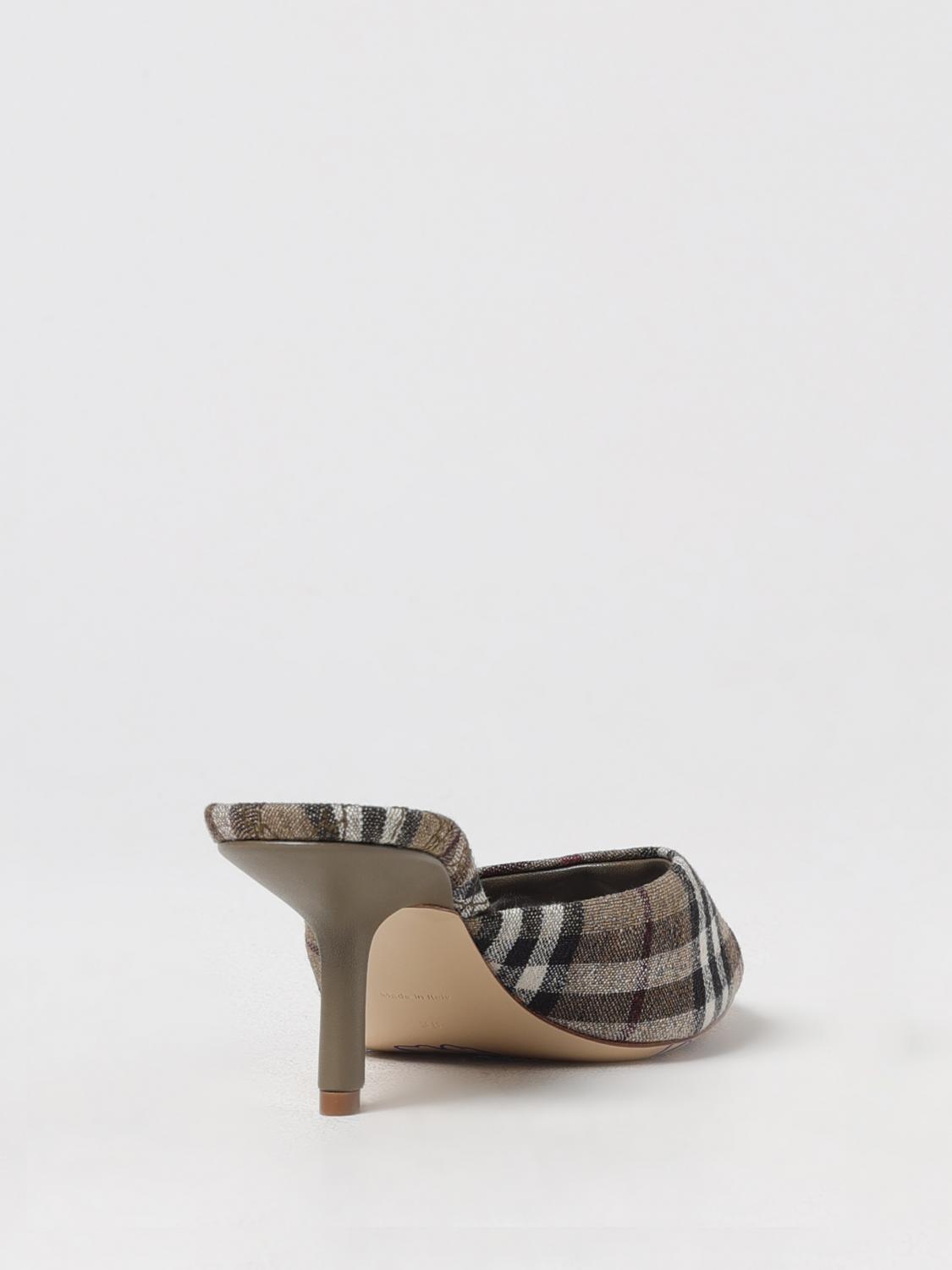 Burberry Heeled Sandals Woman Brown