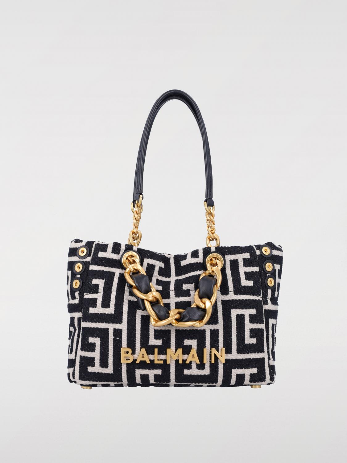 Balmain Tote Bags Woman Black