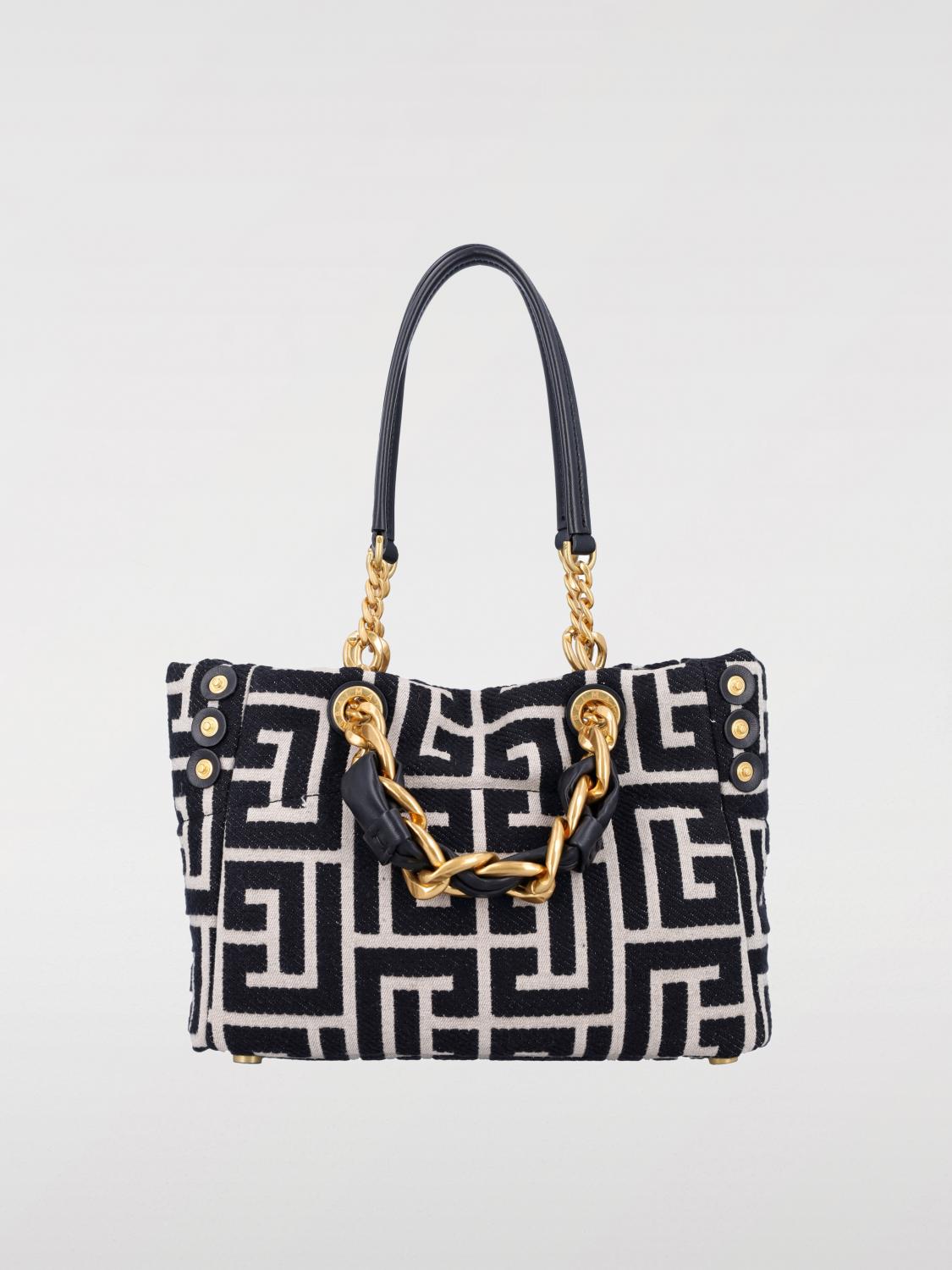 Balmain Tote Bags Woman Black