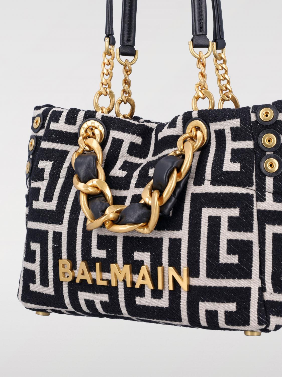 Balmain Tote Bags Woman Black