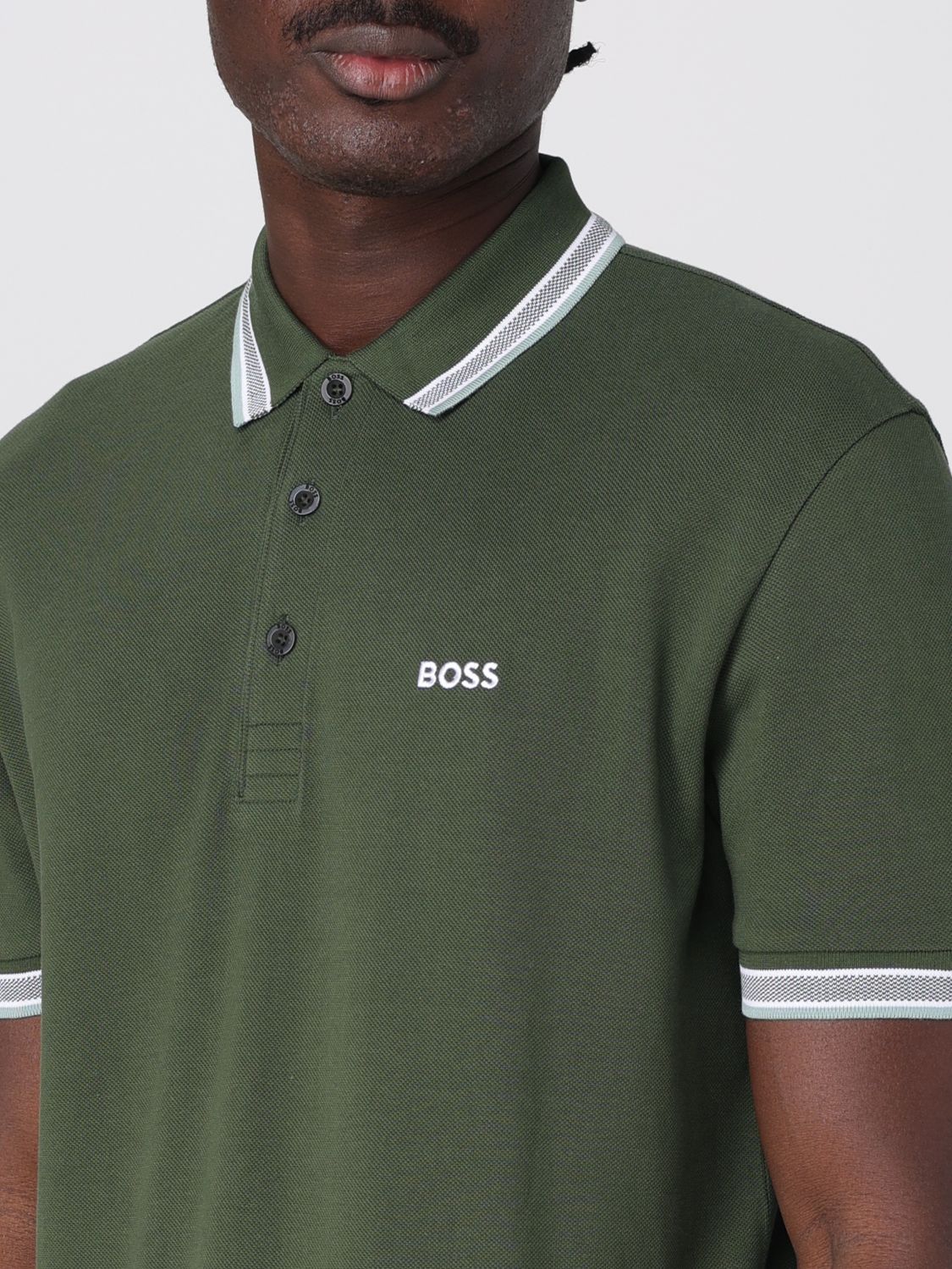 Boss Polo Shirt Men Beige