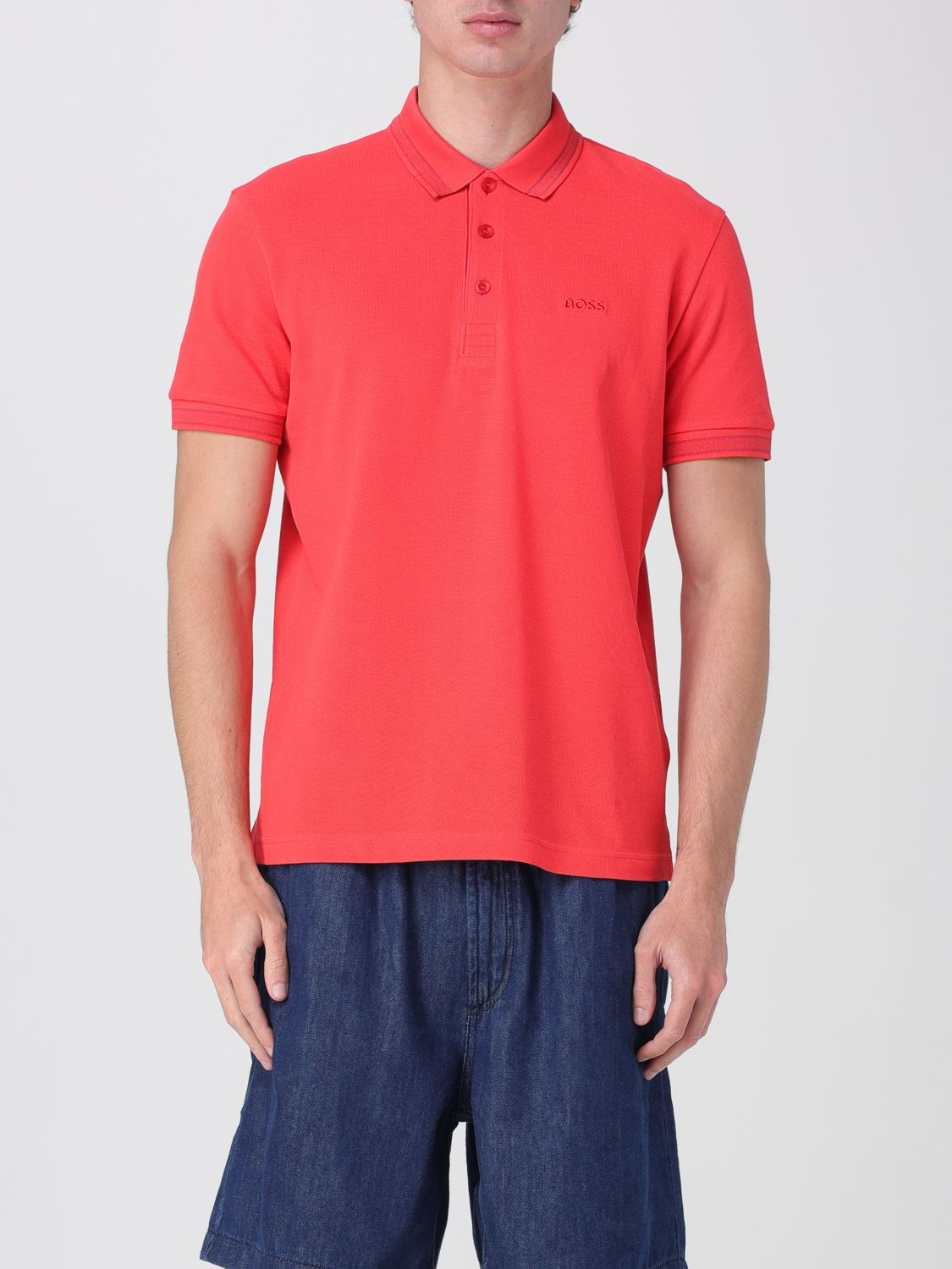 Boss Polo Shirt Men Beige