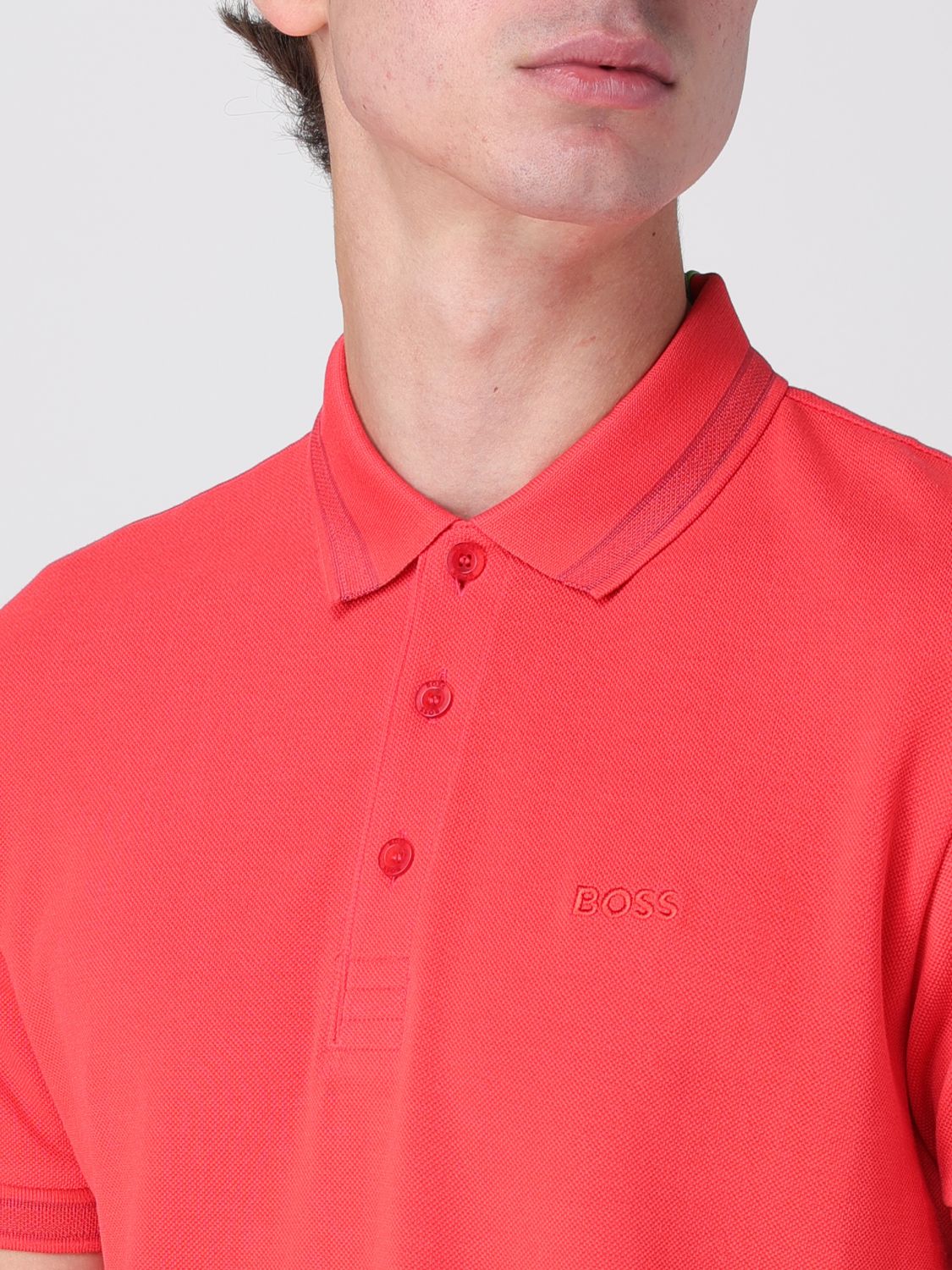 Boss Polo Shirt Men Beige