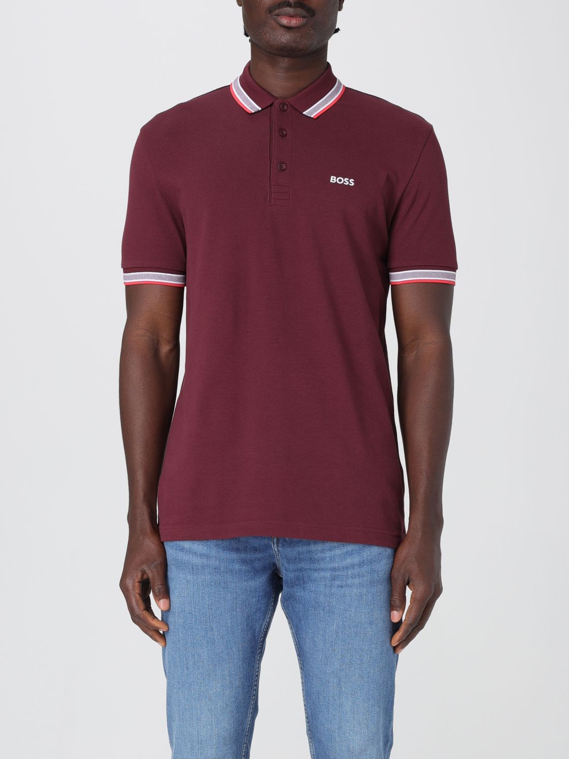 Boss Polo Shirt Men Beige