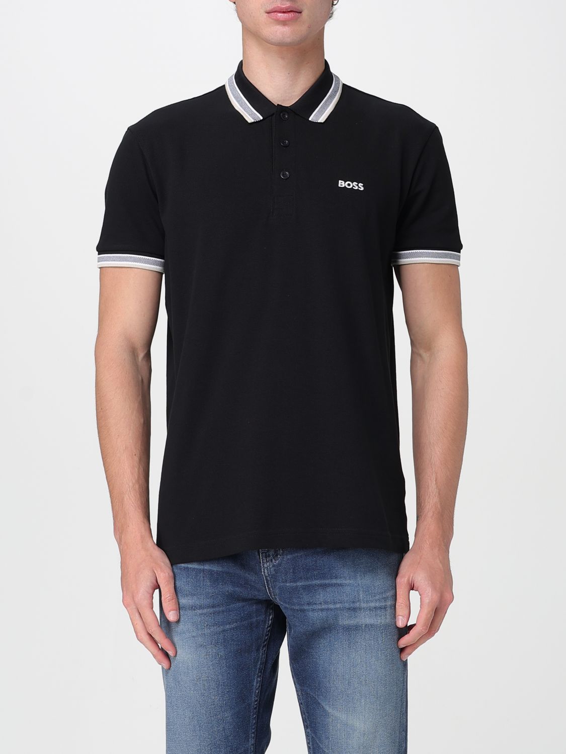 Boss Polo Shirt Men Beige