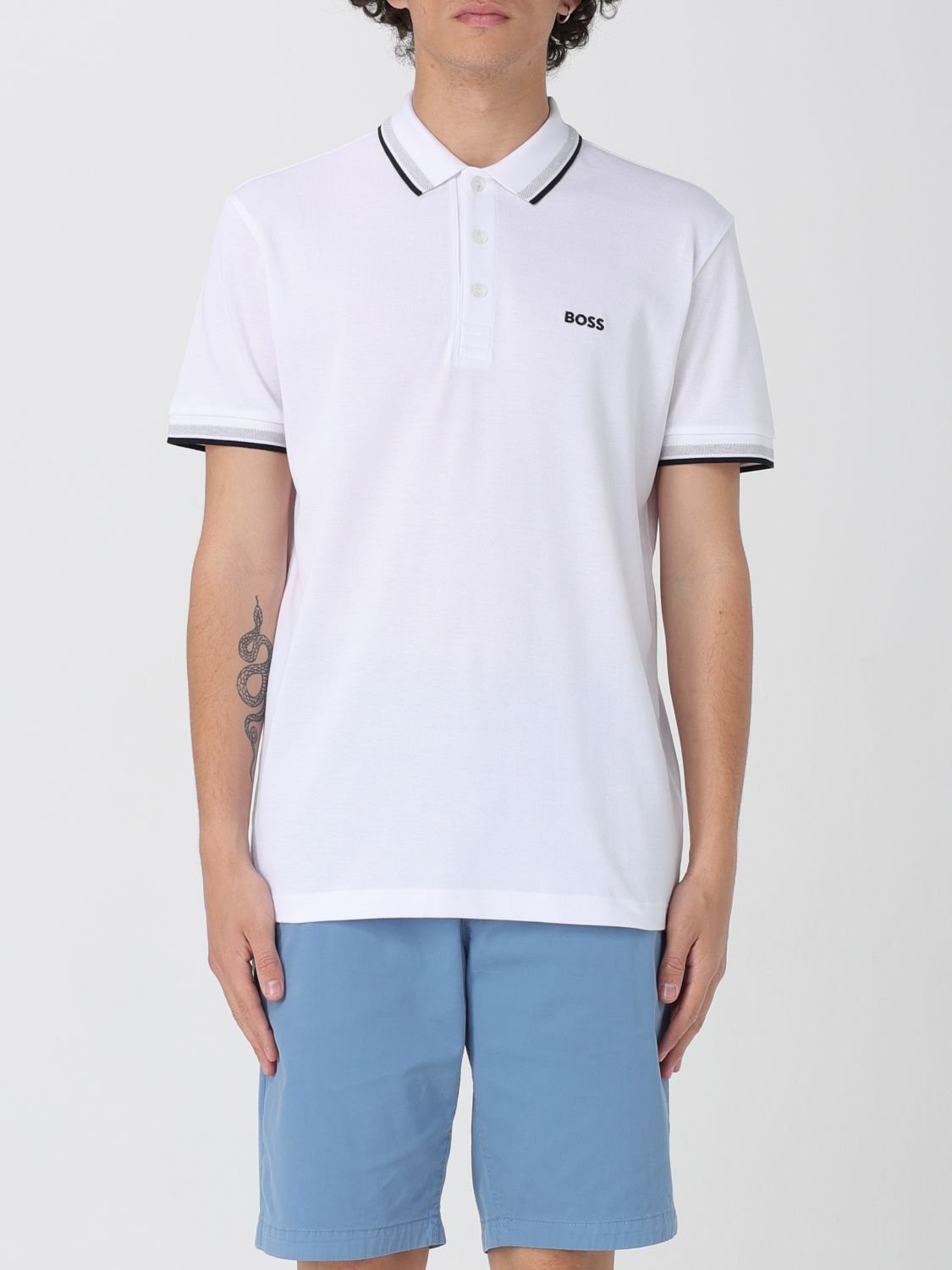 Boss Polo Shirt Men Beige
