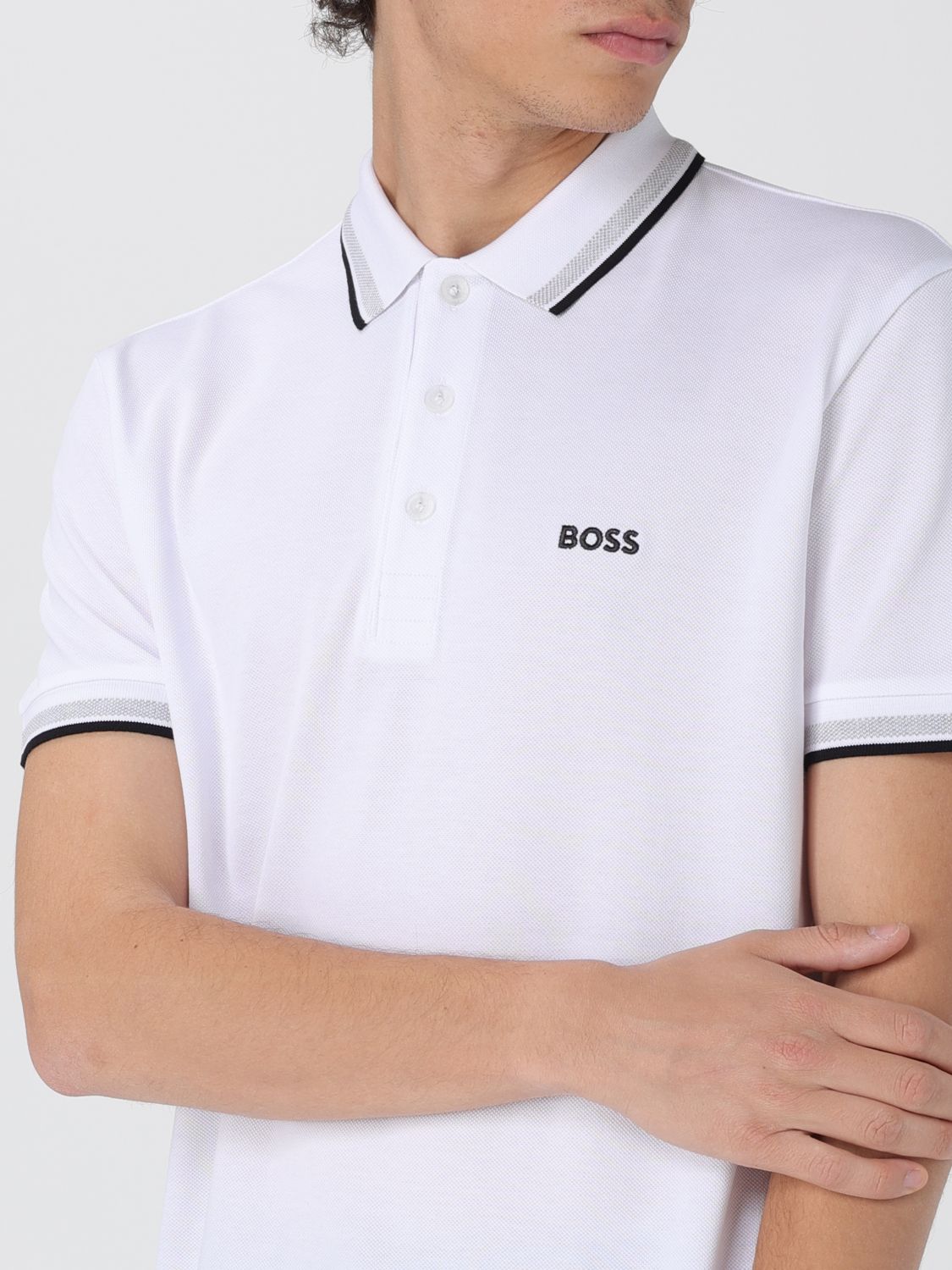 Boss Polo Shirt Men Beige