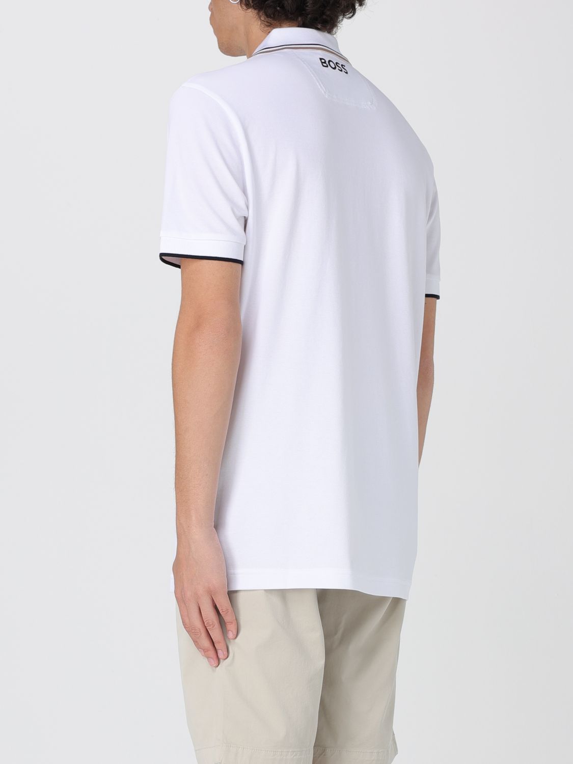 Boss Polo Shirt Men Beige