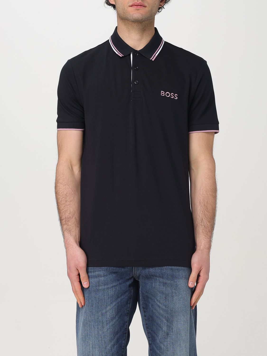 Boss Polo Shirt Men Beige
