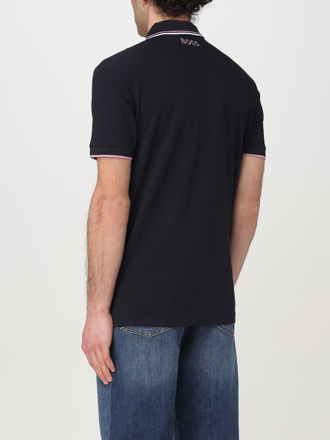 Boss Polo Shirt Men Beige