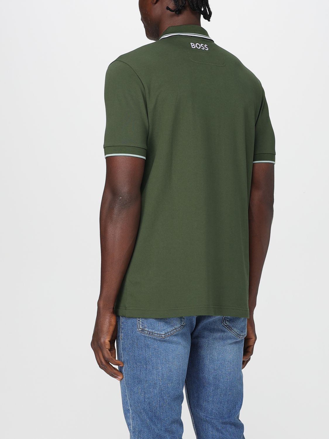 Boss Polo Shirt Men Beige