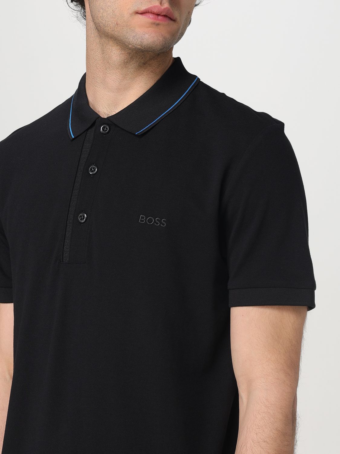 Boss Polo Shirt Men Black
