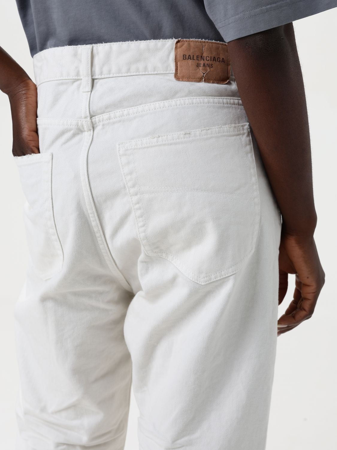 Balenciaga Jeans Woman White