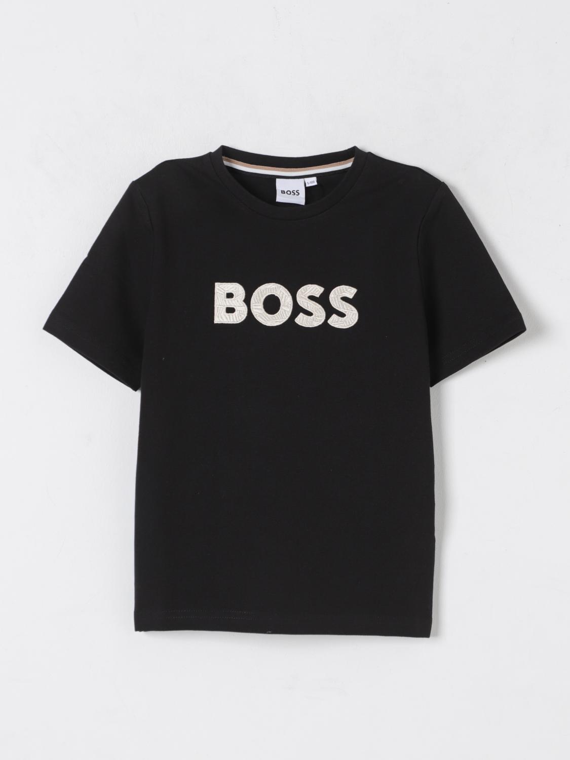 Boss T Shirt Kids Black