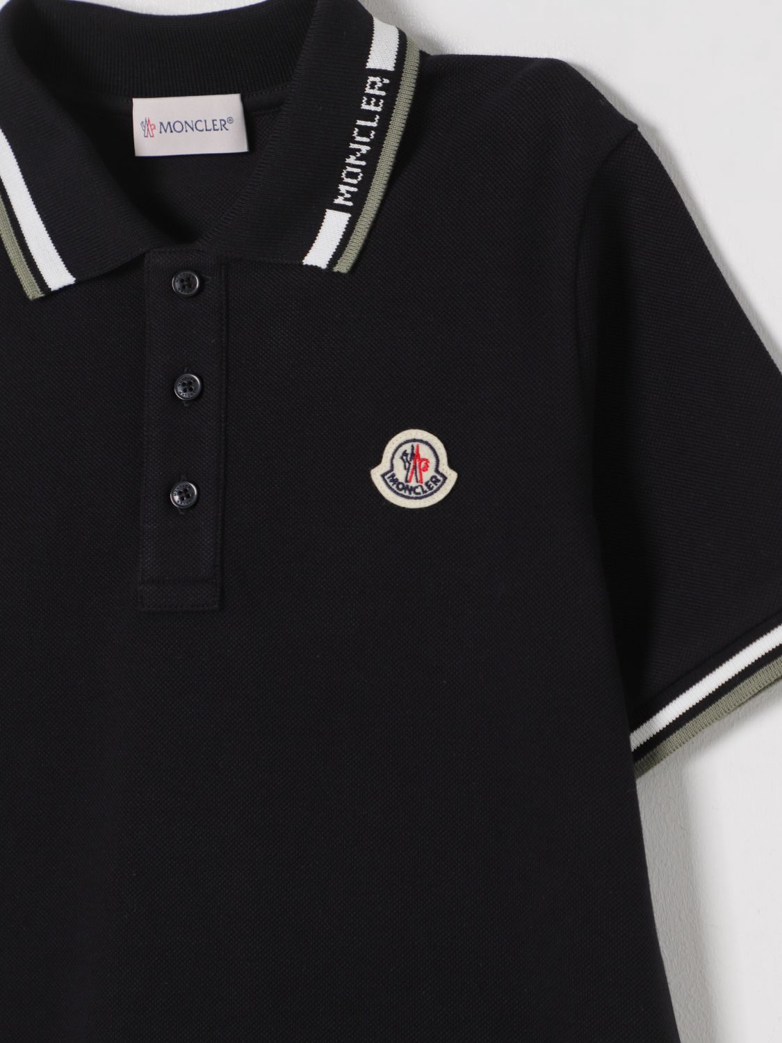 Moncler Polo Shirt Kids Black
