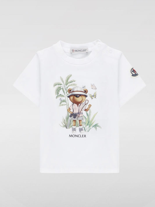 Moncler T Shirt Kids Yellow Cream