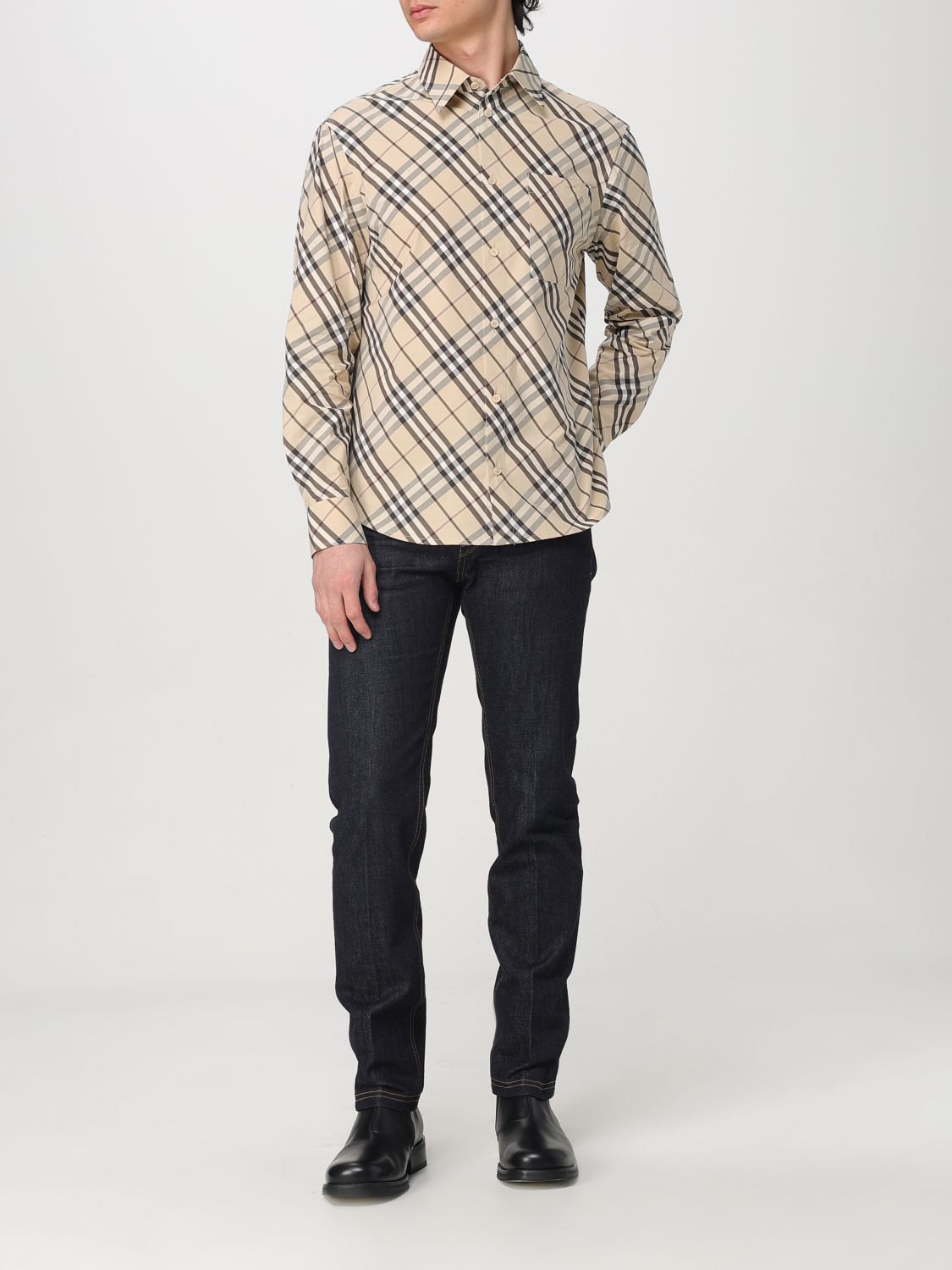 Burberry Shirt Men Beige